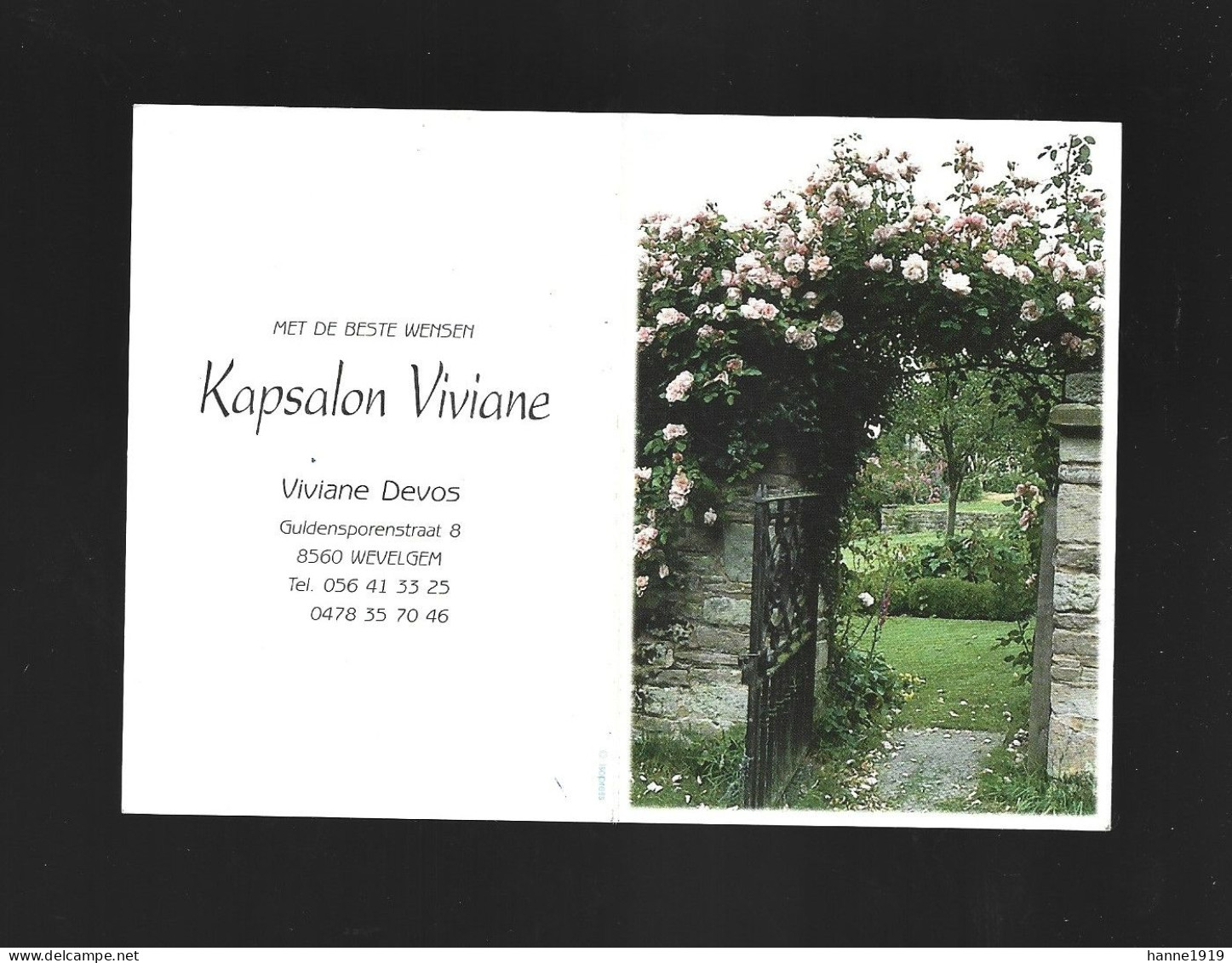 Wevelgem Guldensporenstraat Kapsalon Viviane Kalender 2002 Calendrier Htje - Grand Format : 1991-00