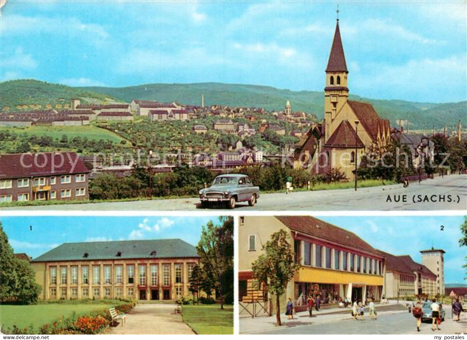 72935176 Aue Sachsen Kulturhaus Ernst Th?lmann Kaufhaus Oberschule Aue - Aue