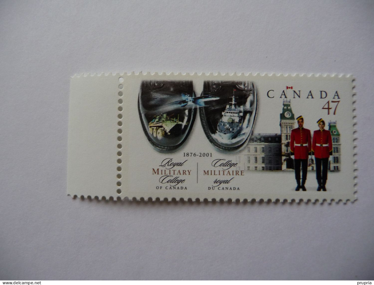 Canada  2001 N° Y&T 1874  " 125 Ans College Militaire Royal "    1 V  MNH - Unused Stamps