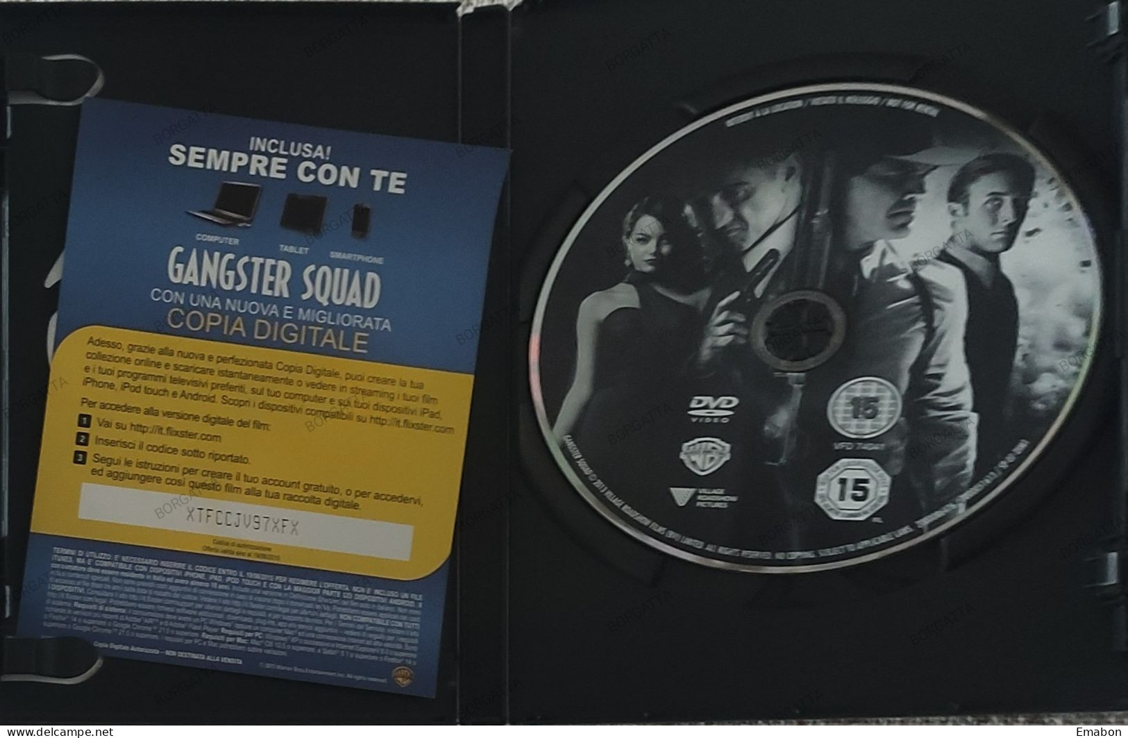 BORGATTA - AZIONE - Dvd GANGSTER SQUAD  - BROLIN, NOLTE, PENN - PAL 2 - WARNER  2013 - USATO In Buono Stato - Action & Abenteuer