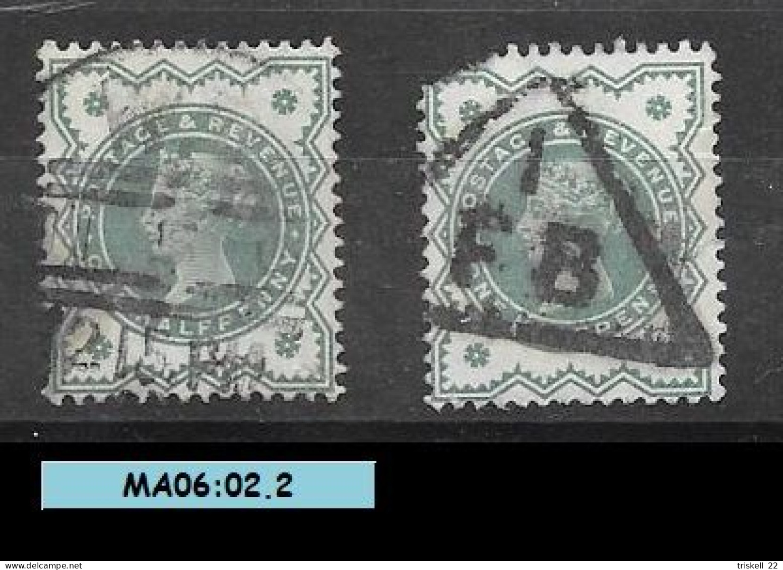 Grande Bretagne Reine Victoria One Half Penny  Jubilé De 1897 - Oblitérés