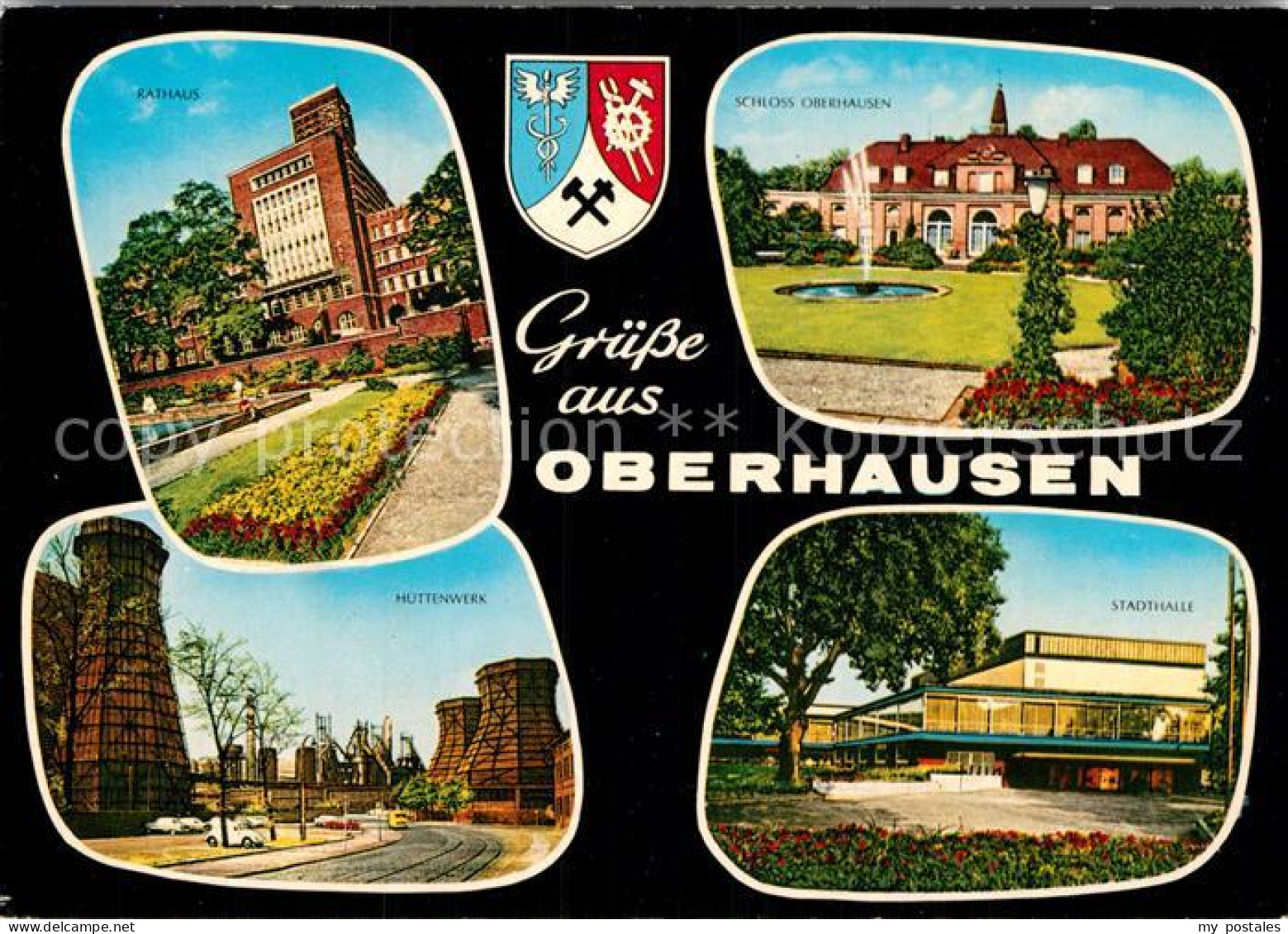 72934670 Oberhausen Rathaus Schloss Stadthalle Huettenwerk Oberhausen - Oberhausen