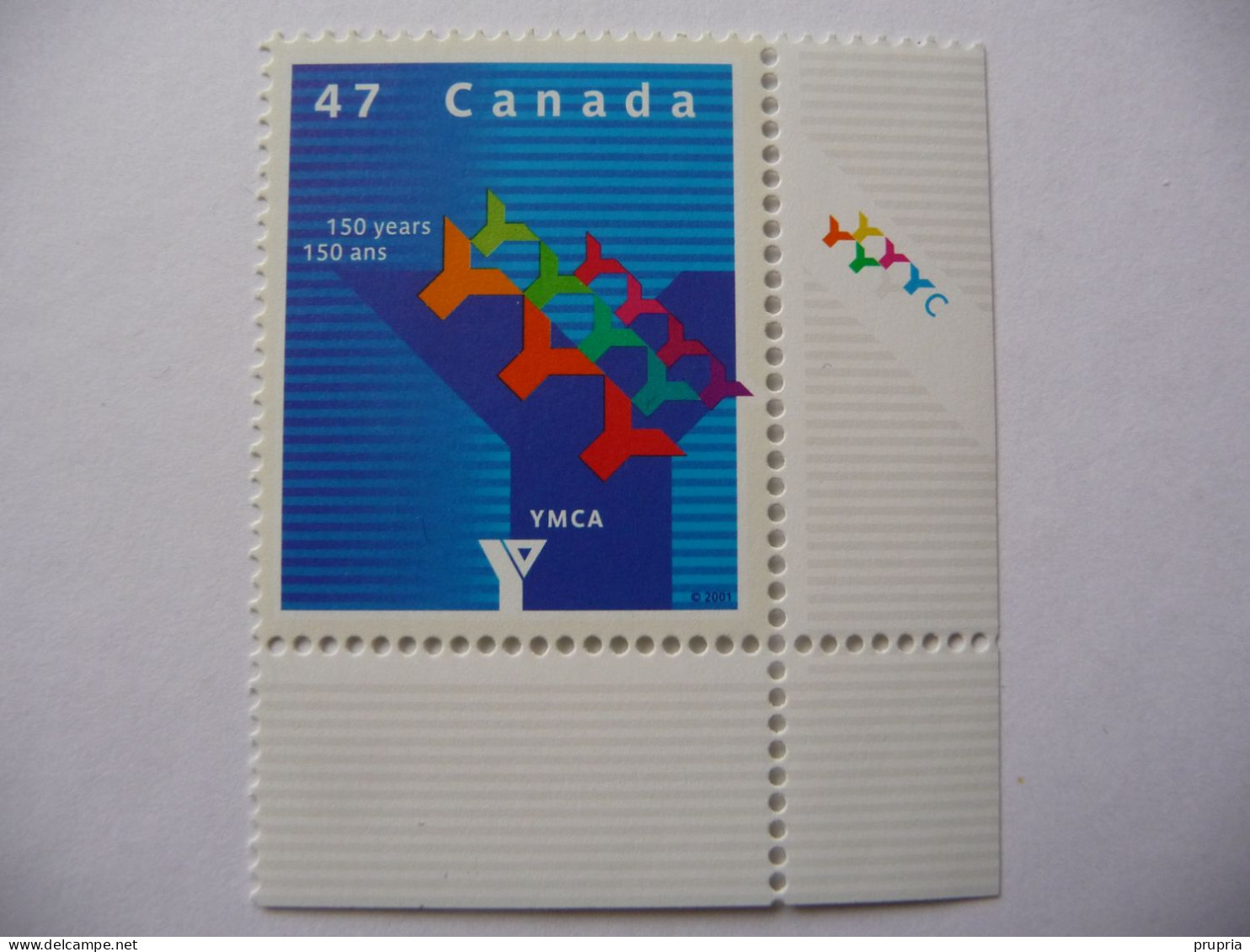 Canada  2001 N° Y&T 1903  " 150 Ans De YMCA "    1 V  MNH - Ongebruikt