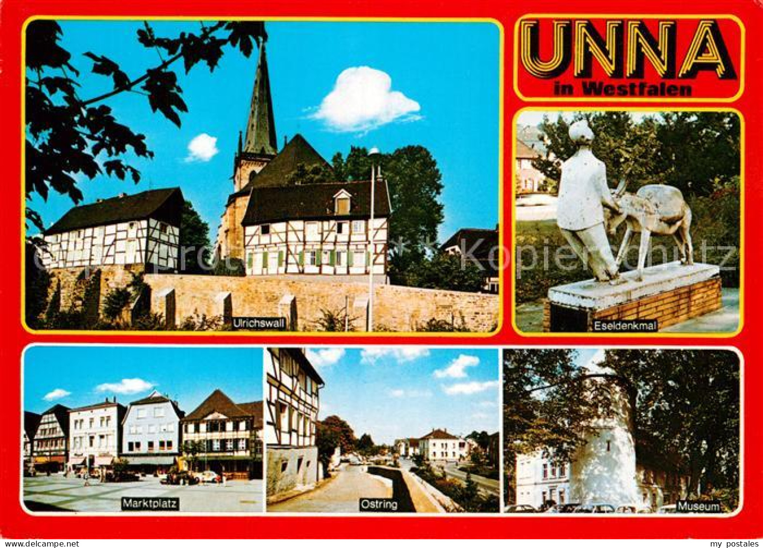 72934017 Unna Ulrichswall Eseldenkmal Marktplatz Ostring Museum Unna - Unna