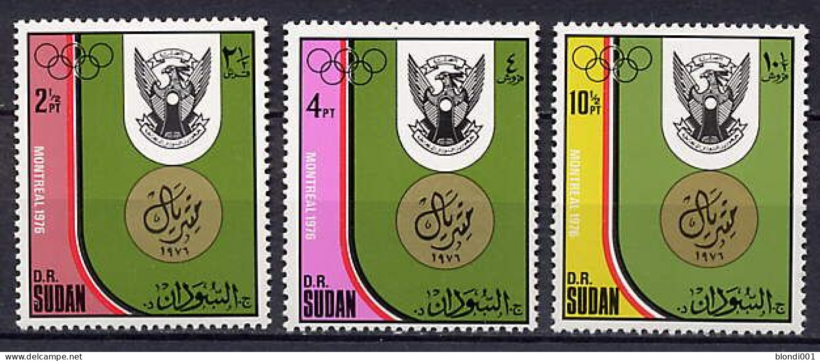 Olympics 1976 - History - SUDAN - Set MNH - Ete 1976: Montréal