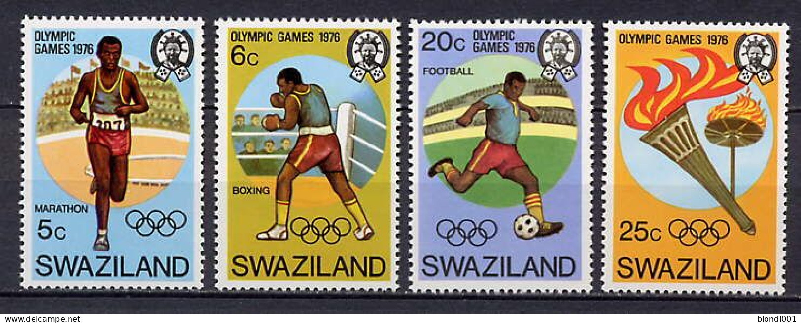 Olympics 1976 - Soccer - SWAZILAND - Set MNH - Ete 1976: Montréal