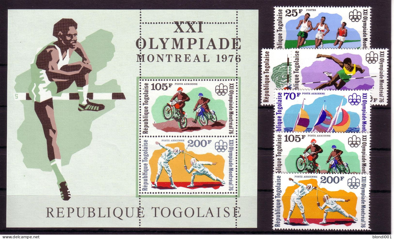 Olympics 1976 - Fencing - TOGO - S/S+Set MNH - Zomer 1976: Montreal