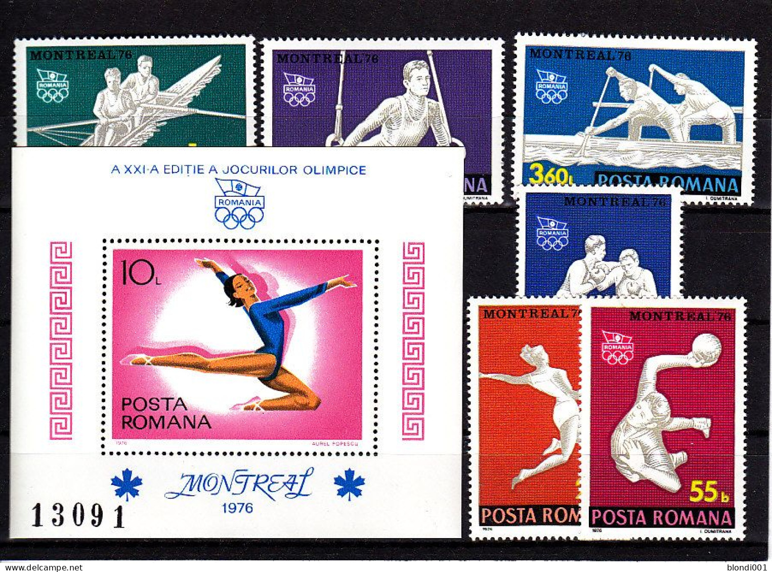 Olympics 1976 - Handball - ROMANIA - S/S+Set MNH - Verano 1976: Montréal