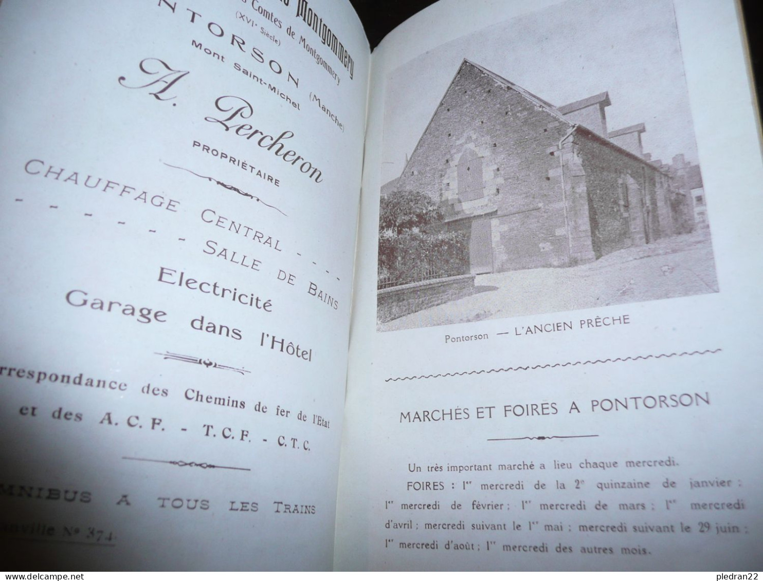 VIEUX PAPIERS NORMANDIE MANCHE LE MONT SAINT MICHEL PONTORSON PLAQUETTE TOURISME VOYAGE 25 PAGES ANNEES 1920/1930 - Normandie