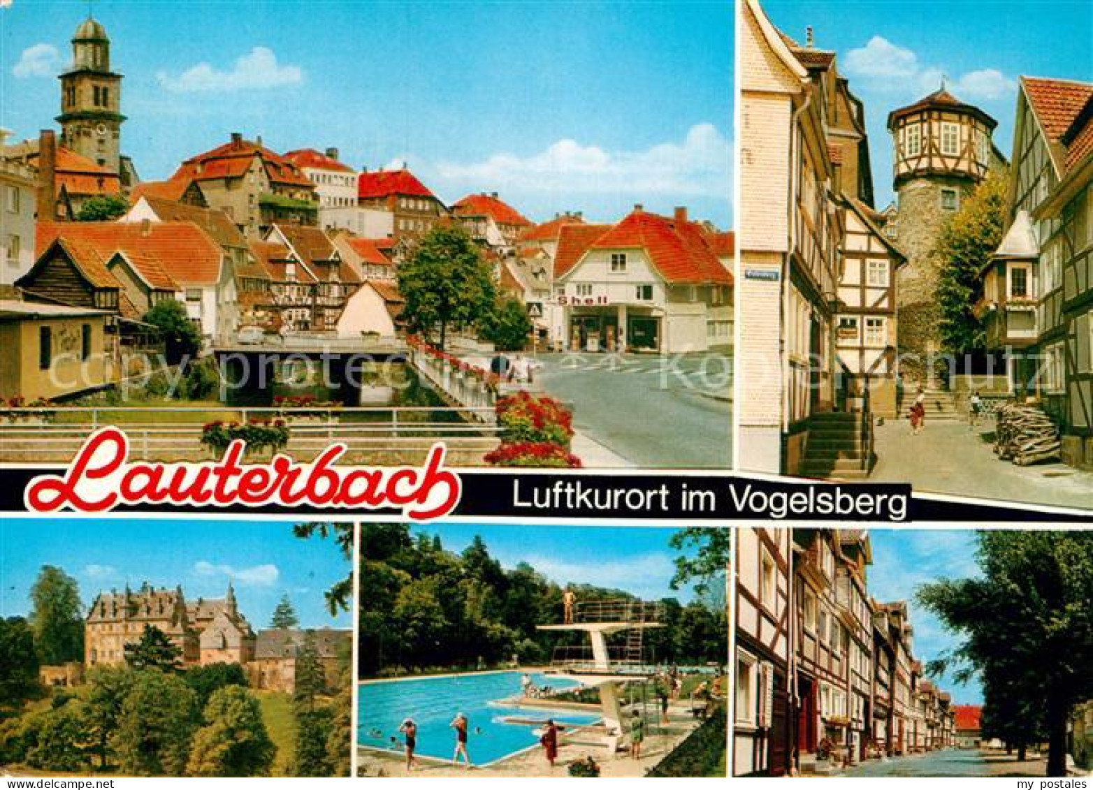 72932417 Lauterbach Hessen Teilansichten Schloss Schwimmbad Lauterbach (Hessen) - Lauterbach