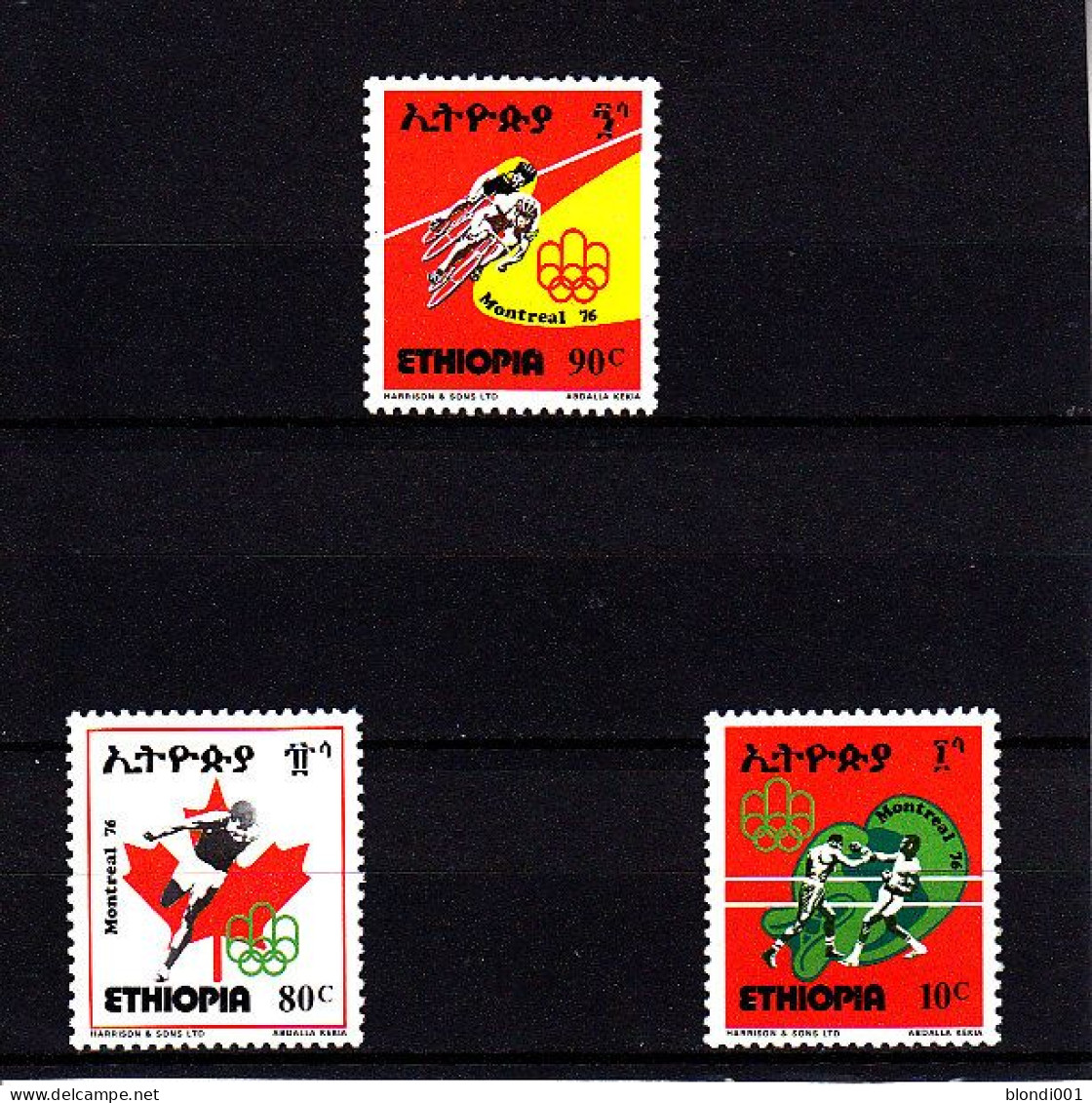 Olympics 1976 - Cycling - ETHIOPIA - Set MNH - Sommer 1976: Montreal