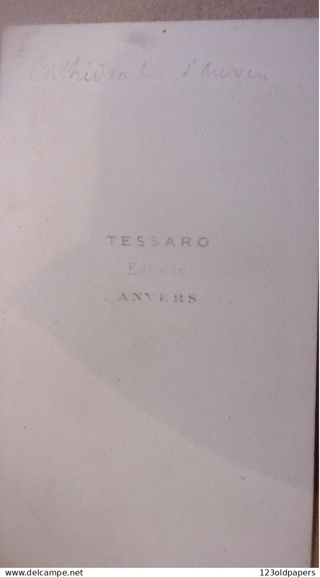 CDV   TESSARO ANVERS  BELGIQUE CATHEDRALE D ANVERS - Anciennes (Av. 1900)