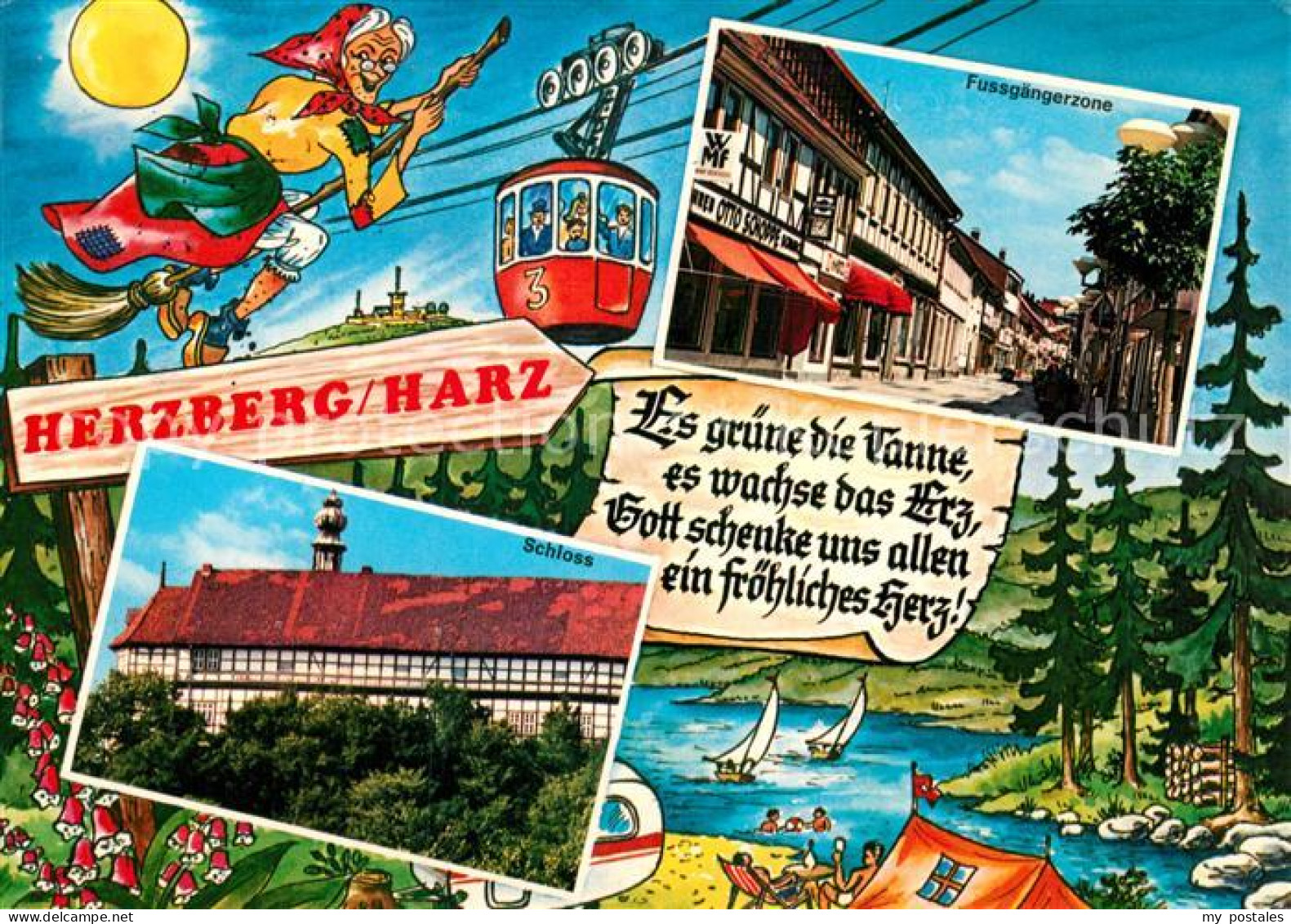 72932365 Herzberg Harz Hexe Fussgaengerzone Schloss Herzberg Harz - Herzberg