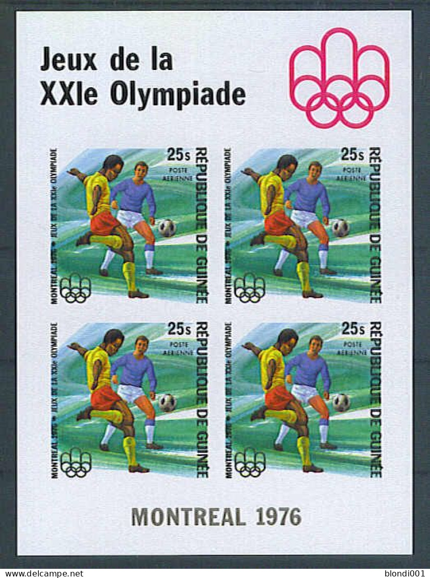 Olympics 1976 - Soccer - GUINEA - S/S Imp. MNH - Sommer 1976: Montreal