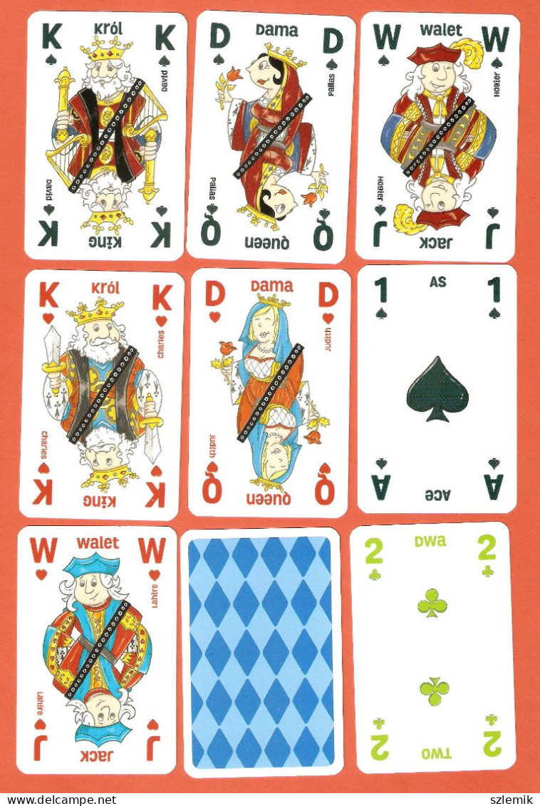 Playing Cards 52 + 3 Jokers.  WOJNA  JUNIOR  Cartamundi - 2020 - 54 Carte