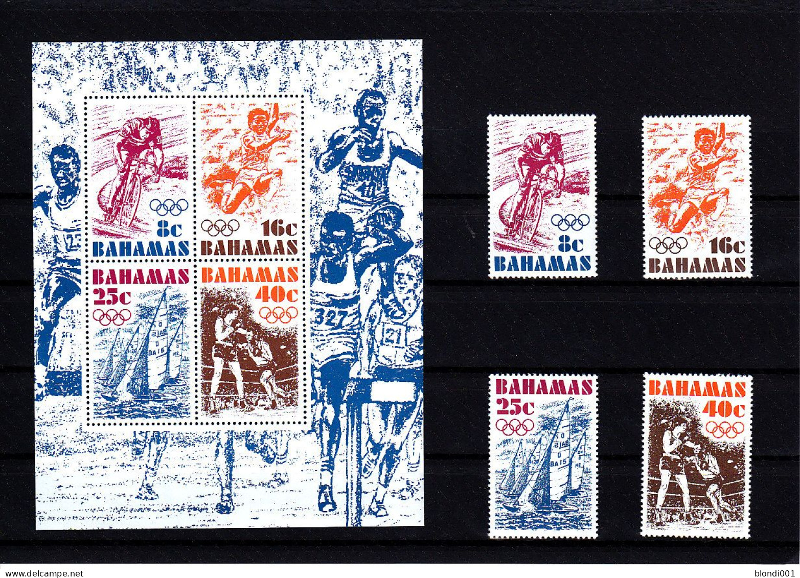 Olympics 1976 - Cycling - BAHAMAS - S/S+Set MNH - Zomer 1976: Montreal