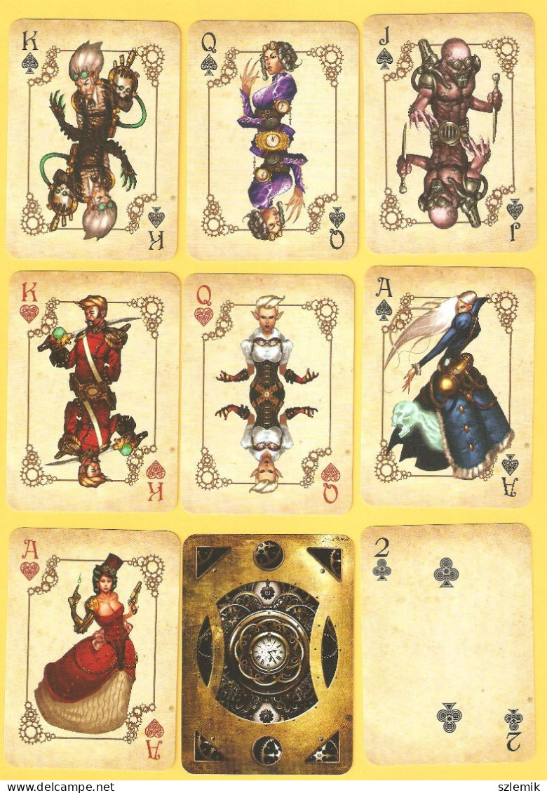 Playing Cards 52 + 3 Jokers.  WOLSUNG   STEAMPUNK   TREFL - 2020    POKER - 54 Cards