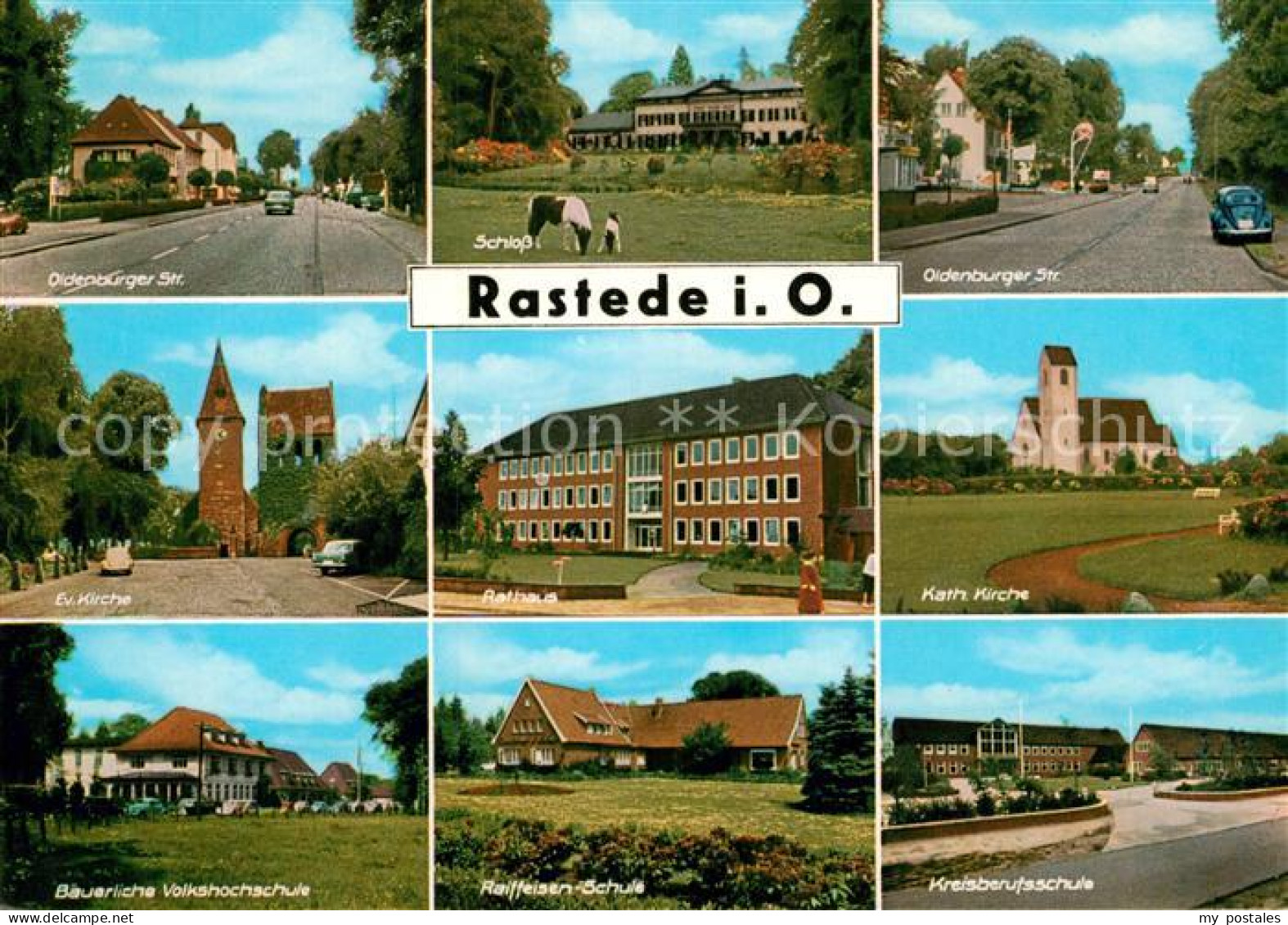 72932172 Rastede Oldenburger Strasse Schulen Schloss Rathaus Rastede - Rastede