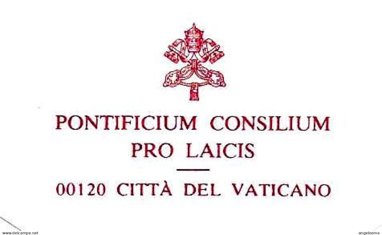 VATICANO - 2004 PONTIFICIUM CONSILIUM PRO LAICIS Ema Affrancatura Meccanica Rossa Red Meter Su Busta Viaggiata - 11272 - Macchine Per Obliterare (EMA)