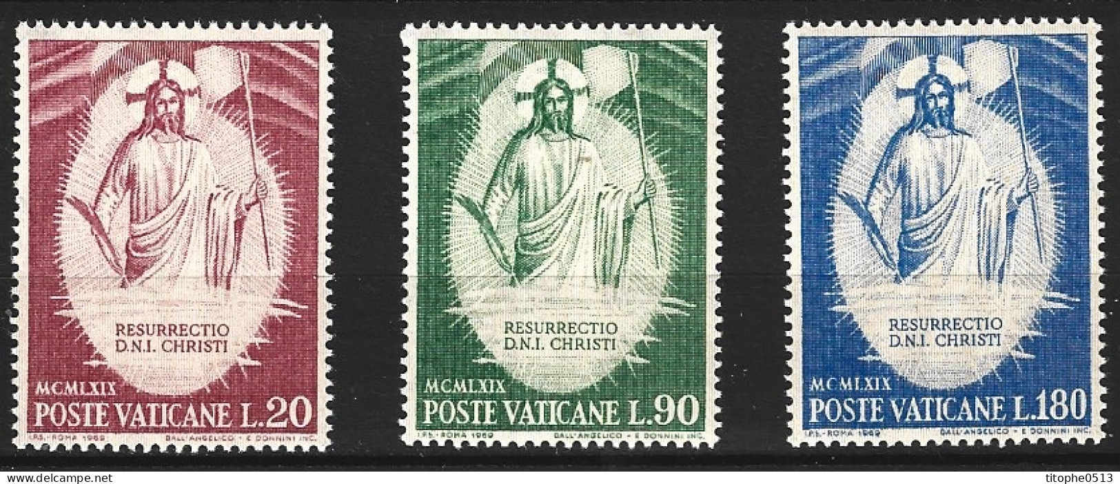 VATICAN. N°485-7 De 1969. Pâques/Fra Angelico. - Pasen