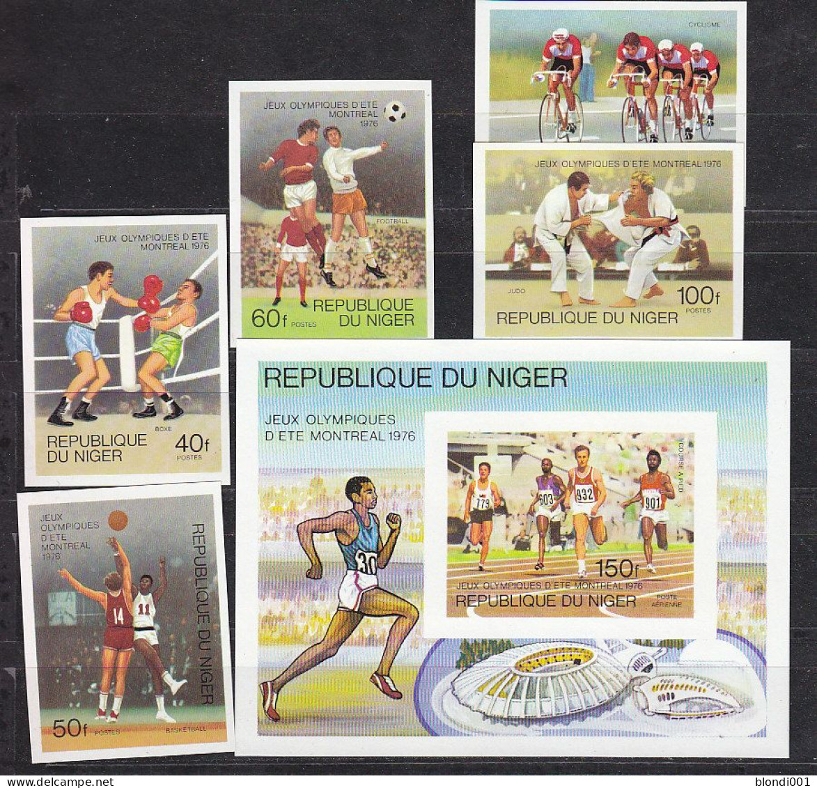 Olympics 1976 - Judo - NIGER - S/S+Set Imperf. MNH - Summer 1976: Montreal