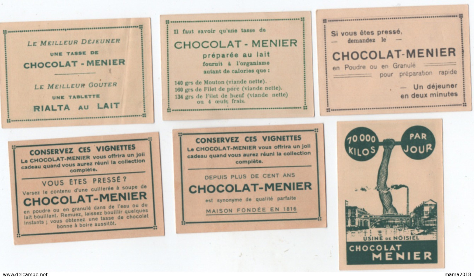 Cinquante deux  images  MENIER  Chocolat _ Cacao etc