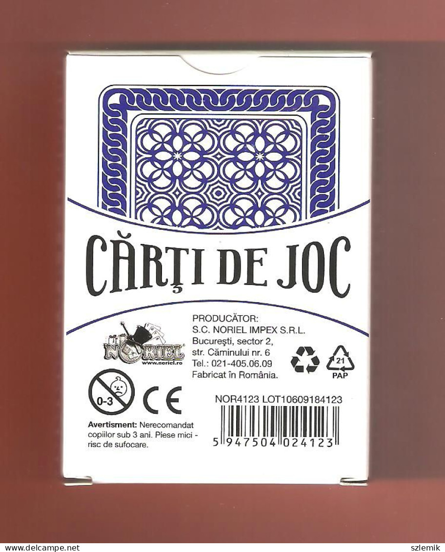 Playing Cards 52 + 3 Jokers.  ROMANIA  - CARTI  DE  JOC ... Romania - 2019   POKER - 54 Cards