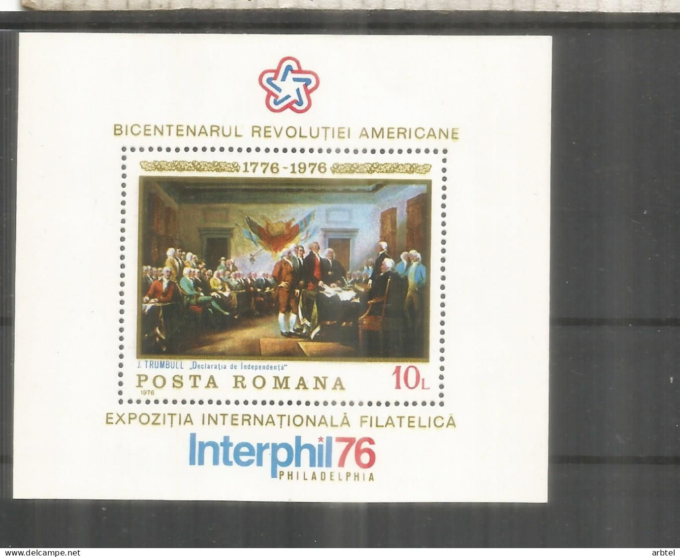 RUMANIA HOJITA DECLARACION INDEPENDENCIA USA - Us Independence