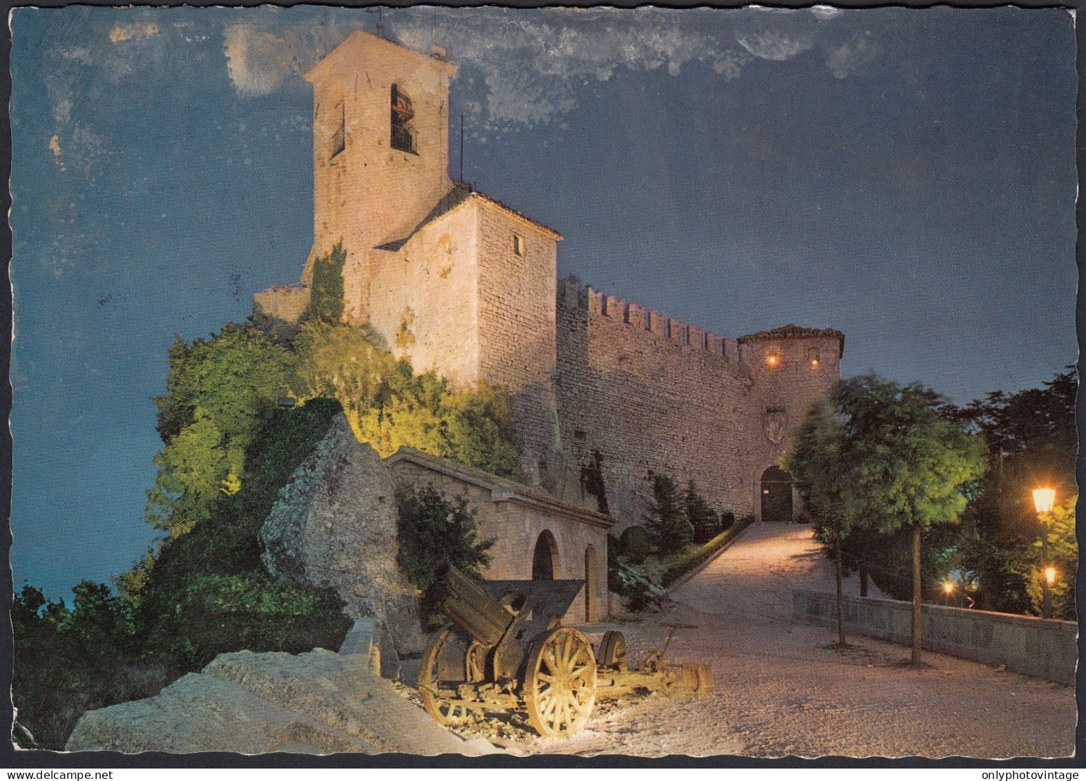 San Marino, Storia Postale, Personaggi Topolino, Walt Disney, Cartolina Postale 30.08.1971, Notturno - Brieven En Documenten