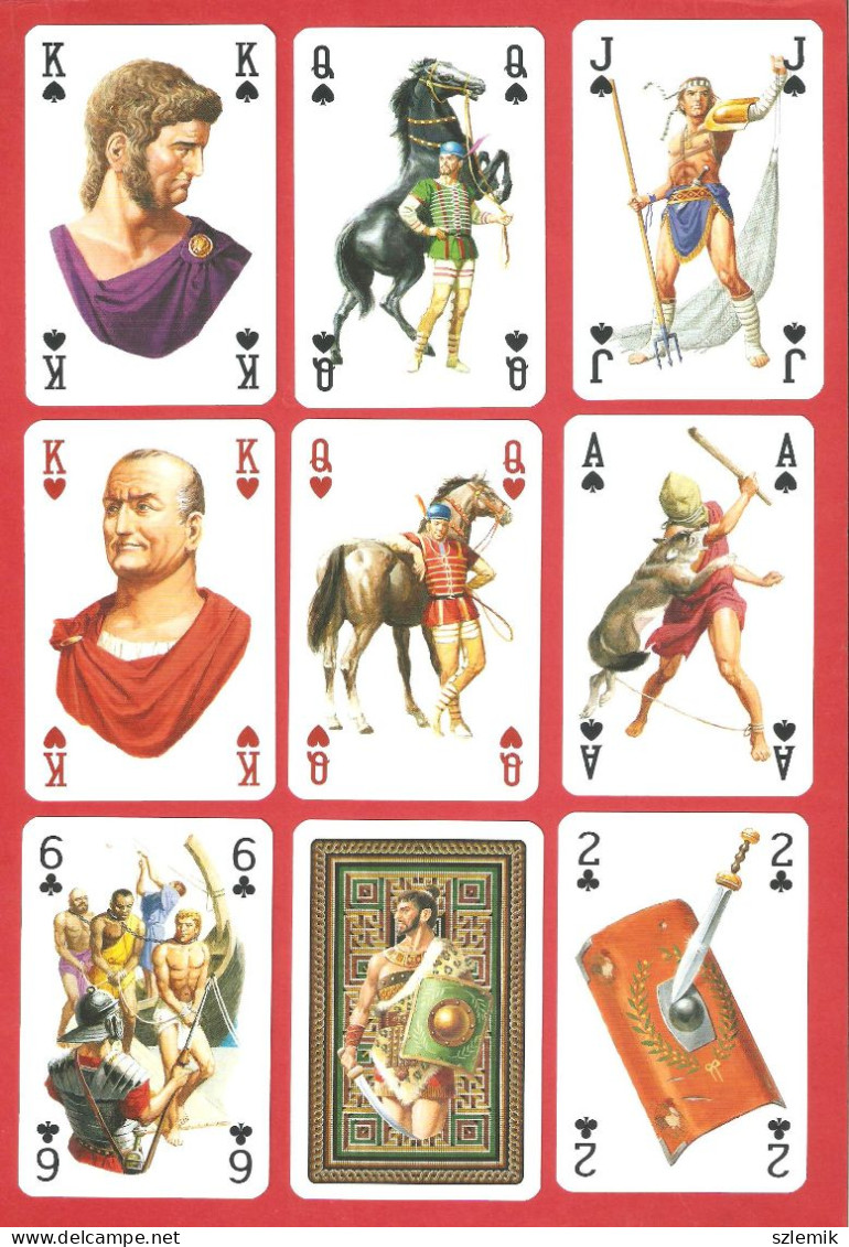 Playing Cards 52 + 3 Jokers.  LO SCARABEO  Gladiators   2009 - 54 Cards