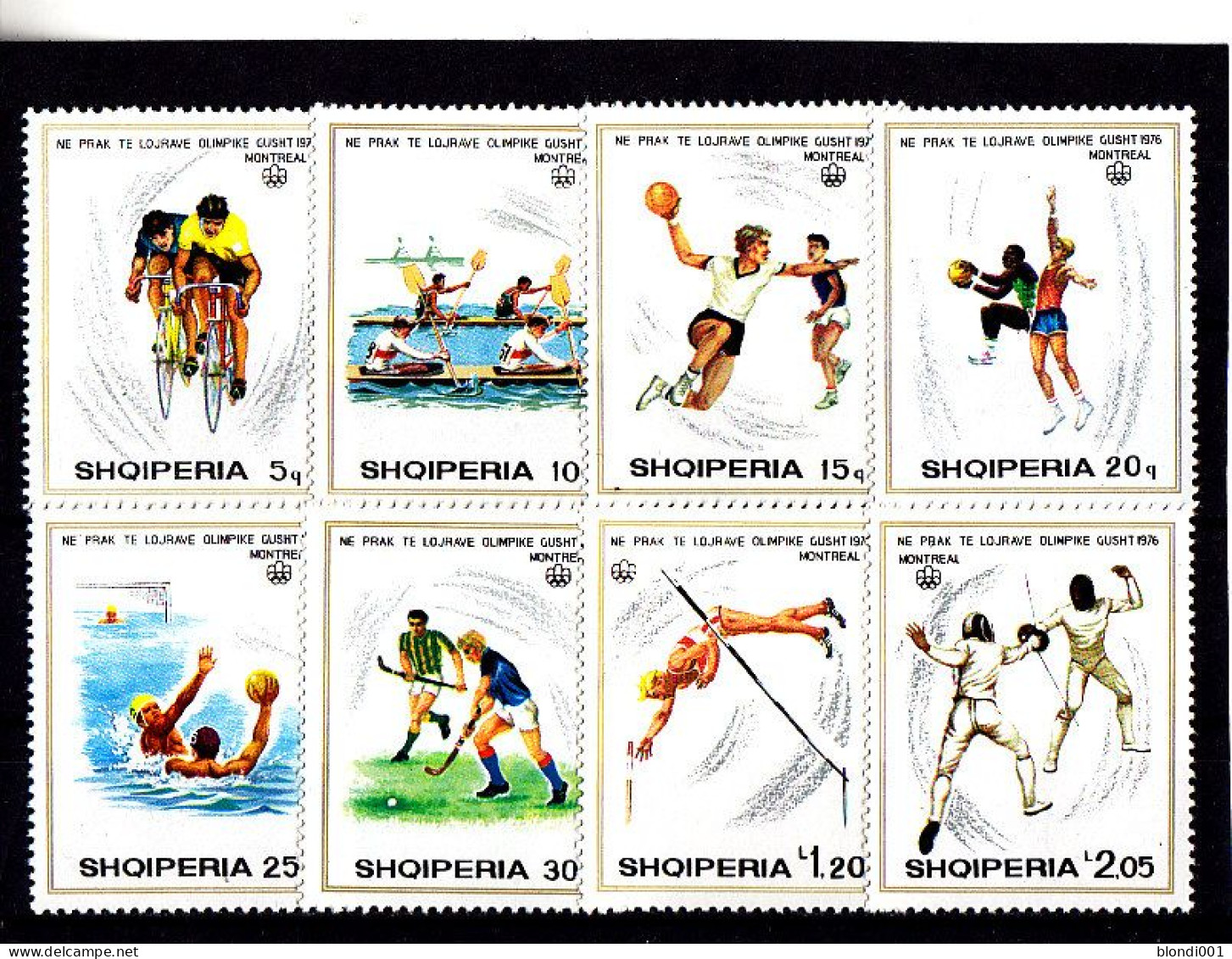 Olympics 1976 - Fencing - ALBANIA - Set 8v Perf. MNH - Verano 1976: Montréal