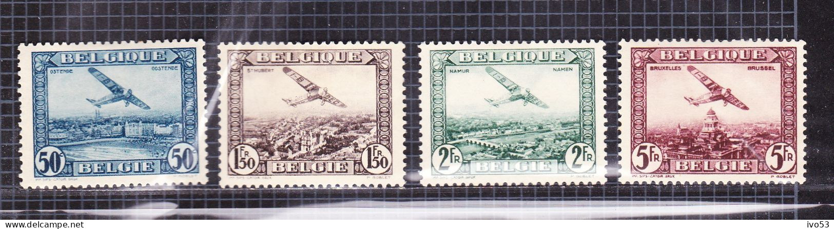 1930 PA1-PA4* Met Scharnier.Fokker F.VII.OBP 7,5 Euro. - Postfris