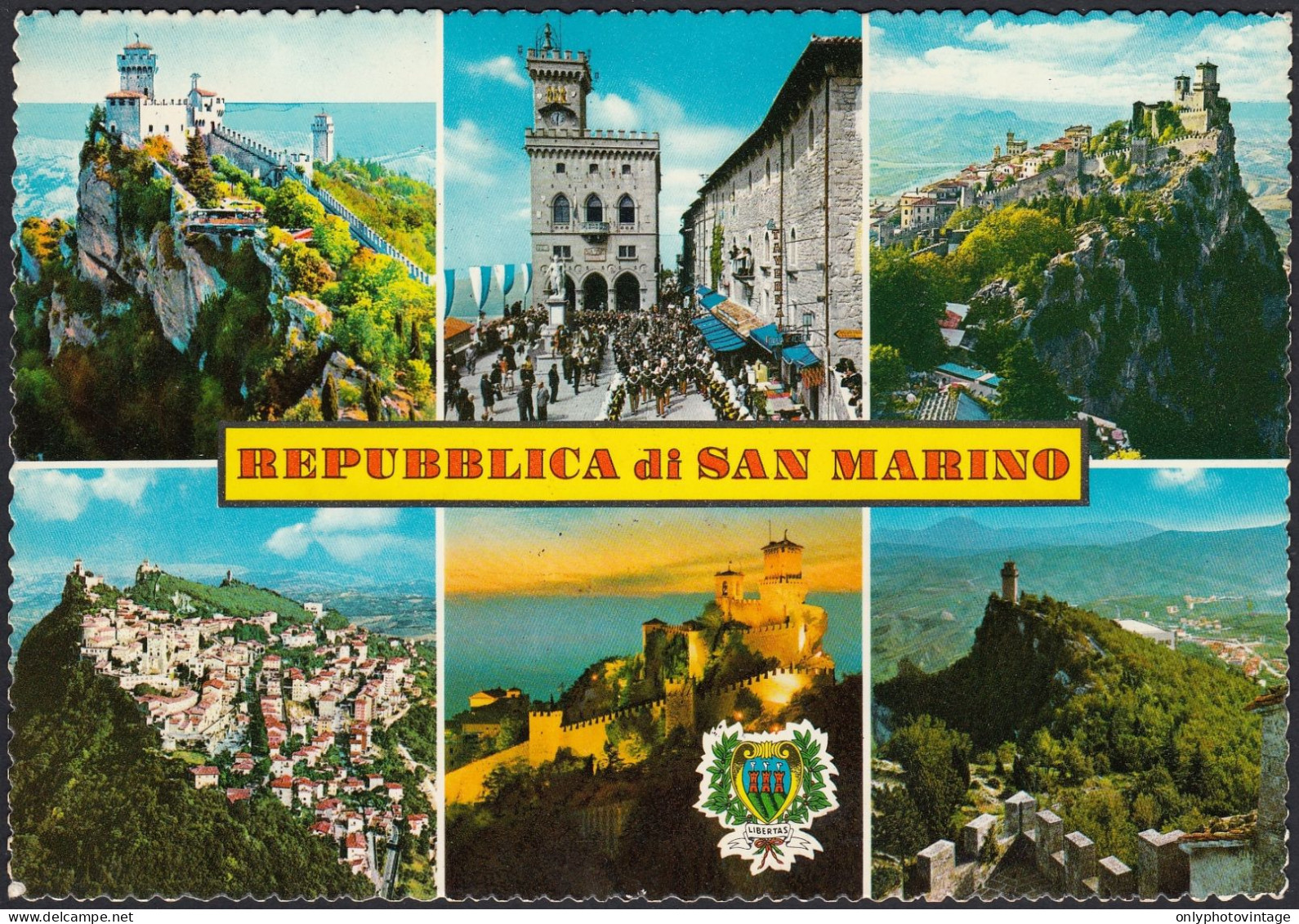 San Marino, Storia Postale, Personaggi Topolino, Walt Disney, Cartolina Postale 12.05.1971, Vedute - Covers & Documents