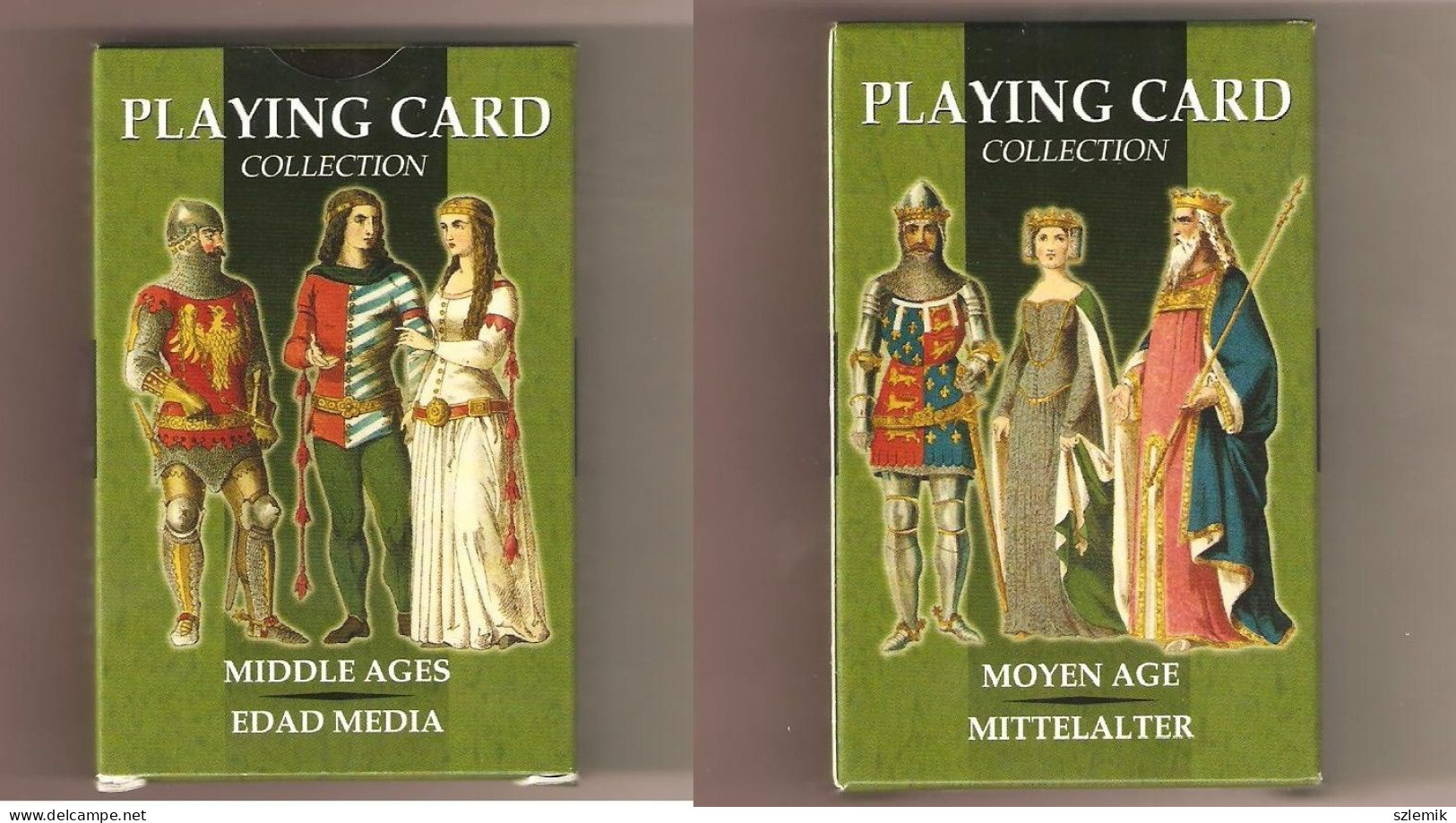 Playing Cards 52 + 3 Jokers.  LO SCARABEO  MIDDLE  AGES   2006 - 54 Cartes