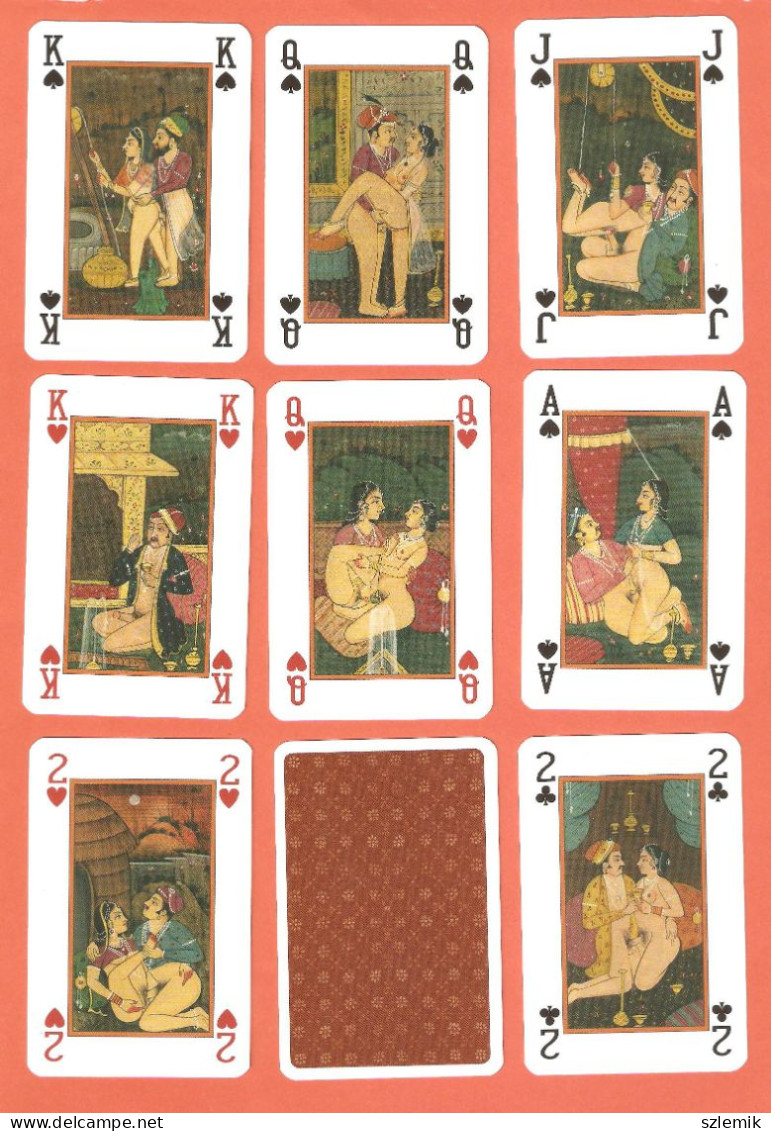 Playing Cards 52 + 3 Jokers.  LO SCARABEO  KAMA-SUTRA  2018 - 54 Kaarten