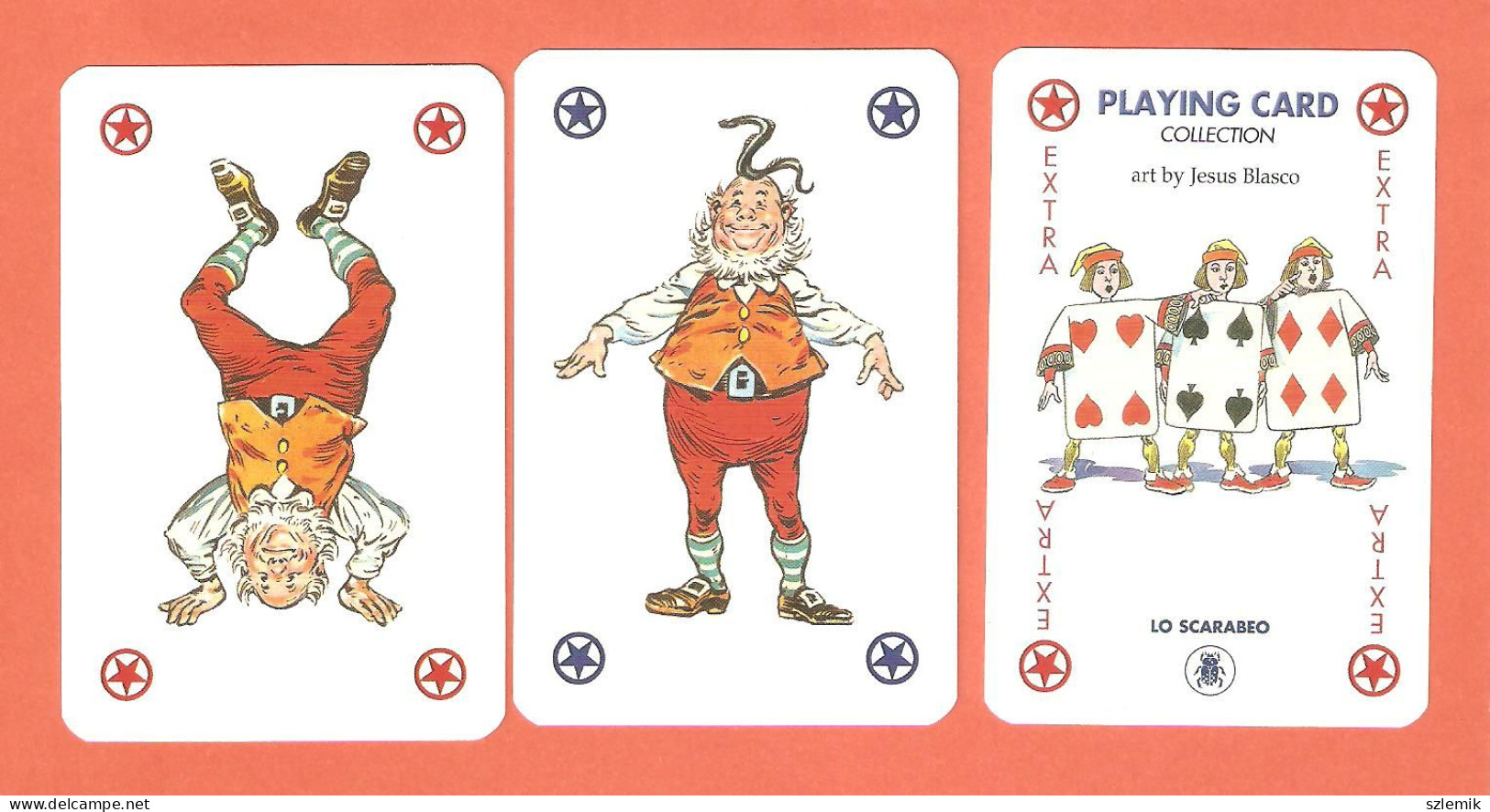 Playing Cards 52 + 3 Jokers.  LO SCARABEO  ALICE  2009 - 54 Cartes