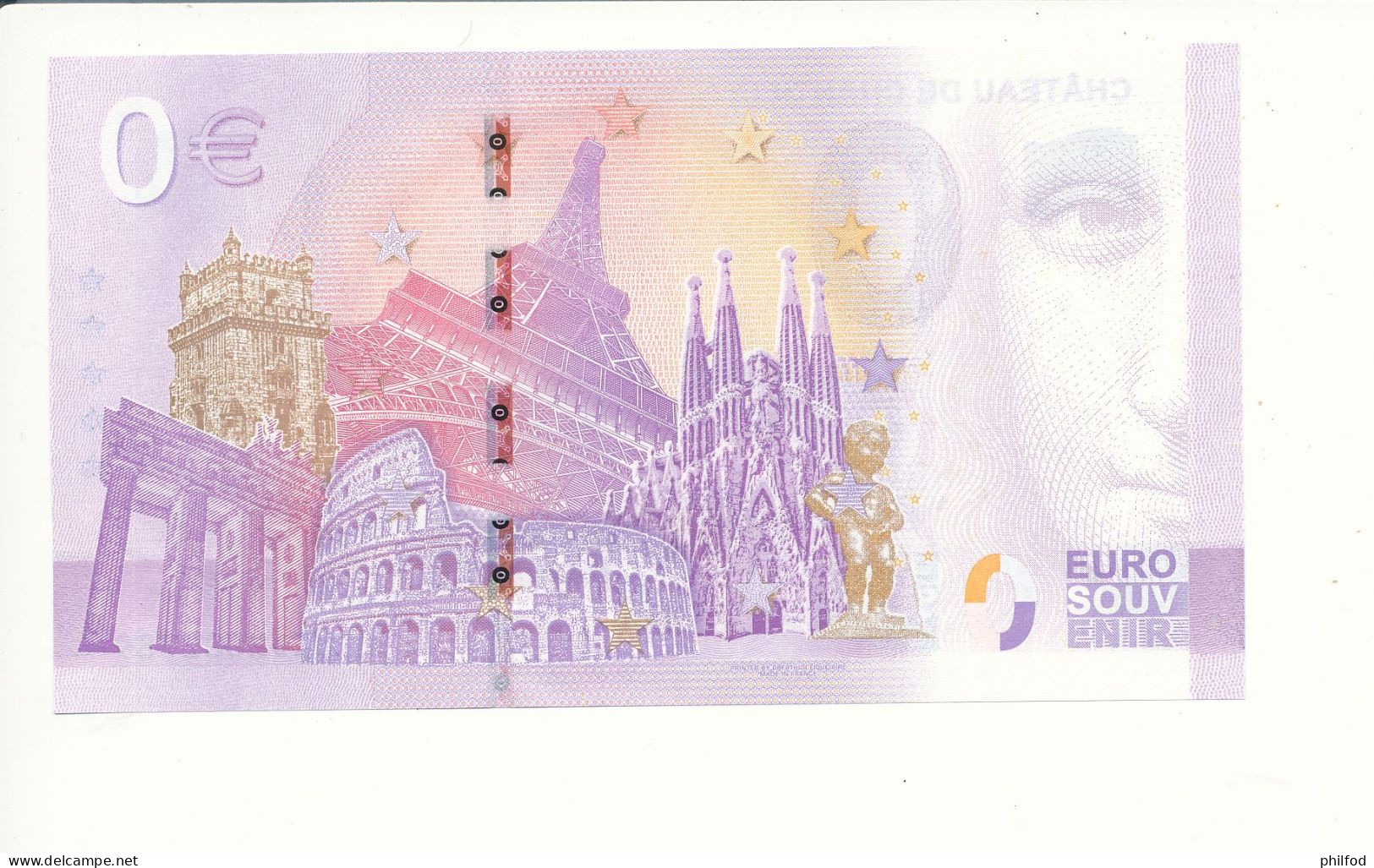 Billet Touristique 0 Euro - DOMAINE DE CHANTILLY MUSÉE CONDÉ - UEDM - 2023-3 - N° 2789 - Other & Unclassified