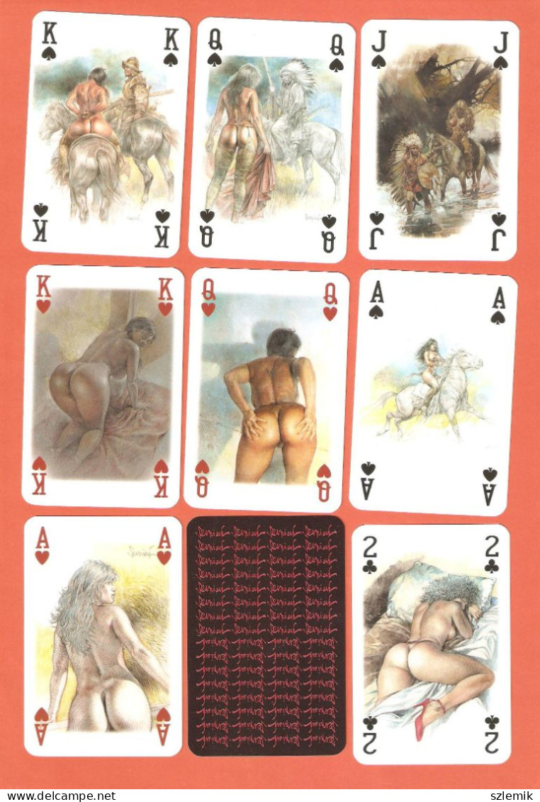 Playing Cards 52 + 3 Jokers.  LO SCARABEO  SERPIERI   PIN-UP  2006 - 54 Kaarten