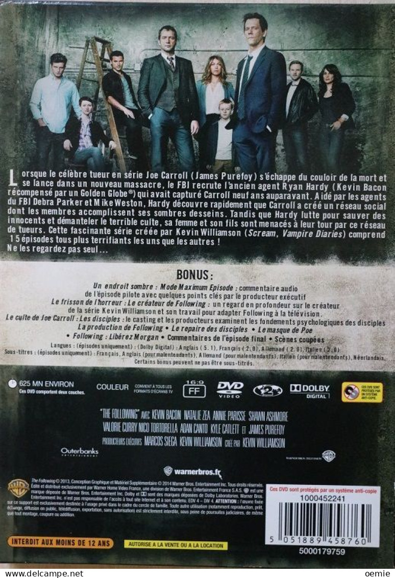 FOLLOWING  L INTEGRALE DE LA SAISON 1  ( 4  DVD )  625 MM ENVIRON - Action, Adventure