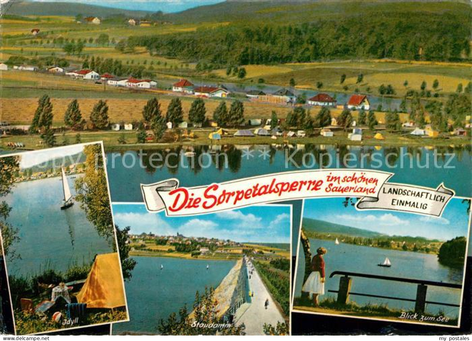 72930873 Sorpetalsperre Staudamm Camping Seepartie Sundern (Sauerland) - Sundern