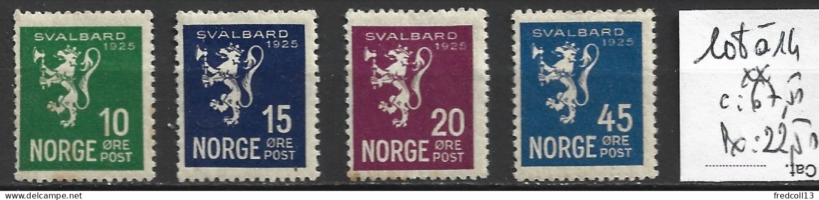 NORVEGE 108 à 14 ** Côte 67.50 € - Unused Stamps