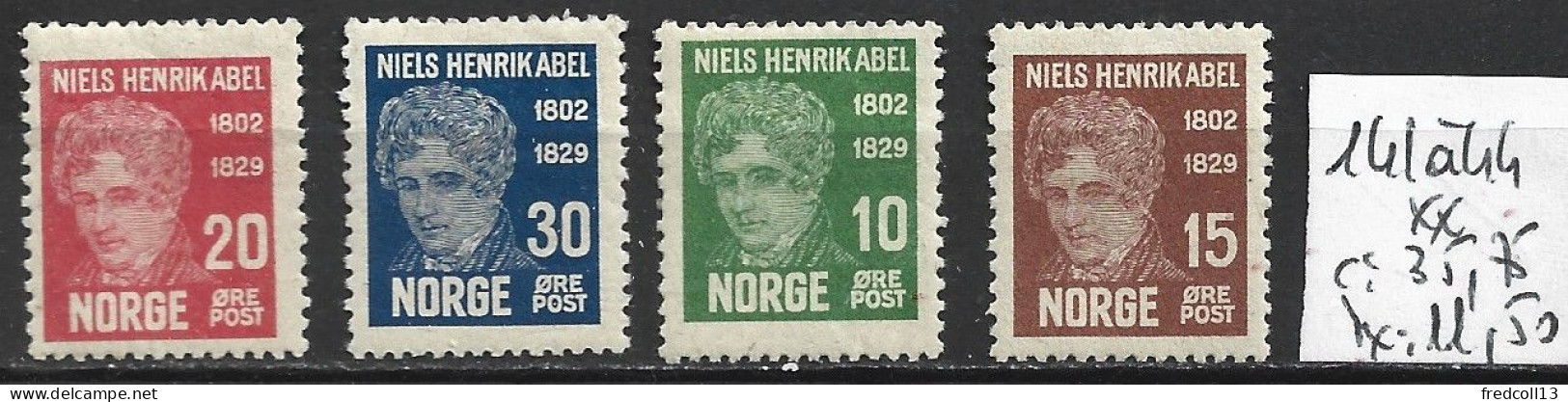 NORVEGE 141 à 44 ** Côte 35.75 € - Neufs