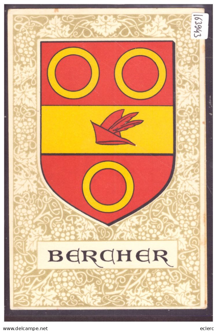 DISTRICT D'ECHALLENS - BERCHER - ARMOIRIES DE LA COMMUNE - TB - Bercher