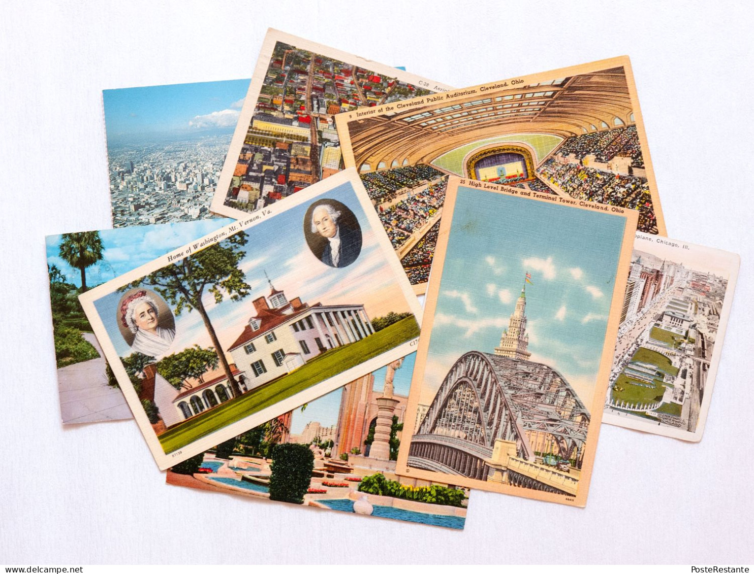 Lot Of 8 US Postcards - Collections & Lots