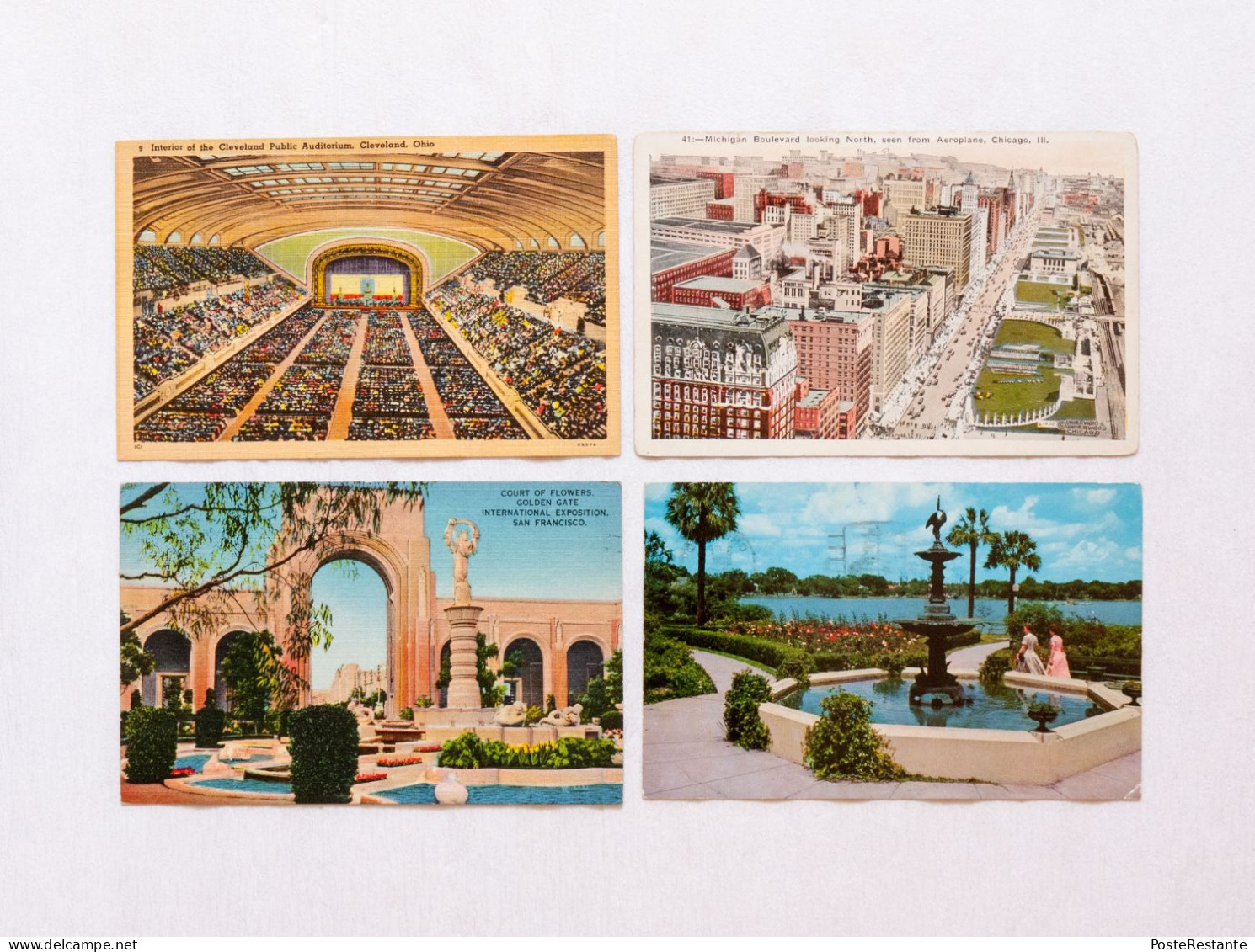 Lot Of 8 US Postcards - Verzamelingen & Kavels