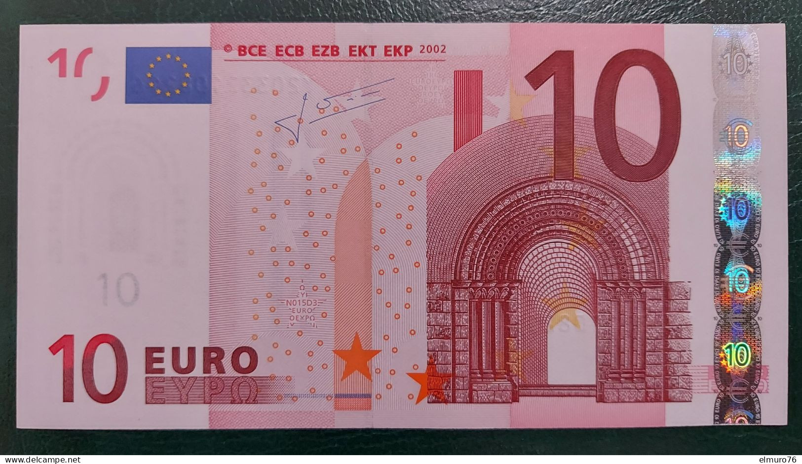 10 EURO N015D3 Greece Trichet Serie Y20 Perfect UNC - 10 Euro