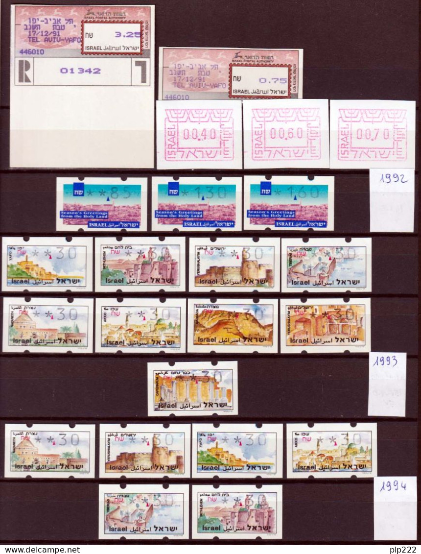 Israele 1992/2006 Automated Stamps Collection 175 Val. **/MNH VF - Vignettes D'affranchissement (Frama)