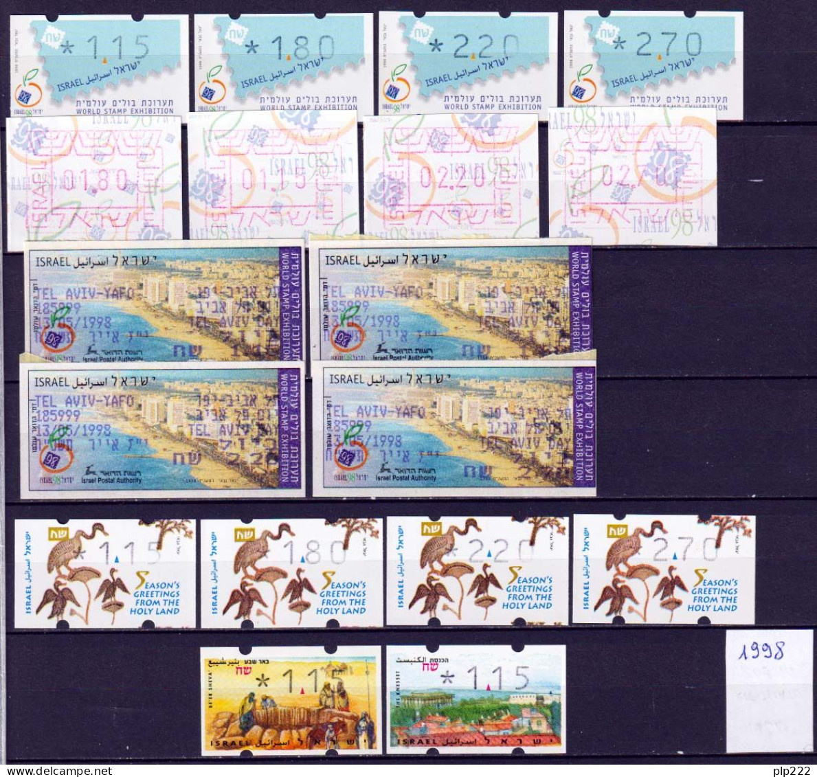 Israele 1992/2006 Automated Stamps Collection 175 Val. **/MNH VF - Franking Labels
