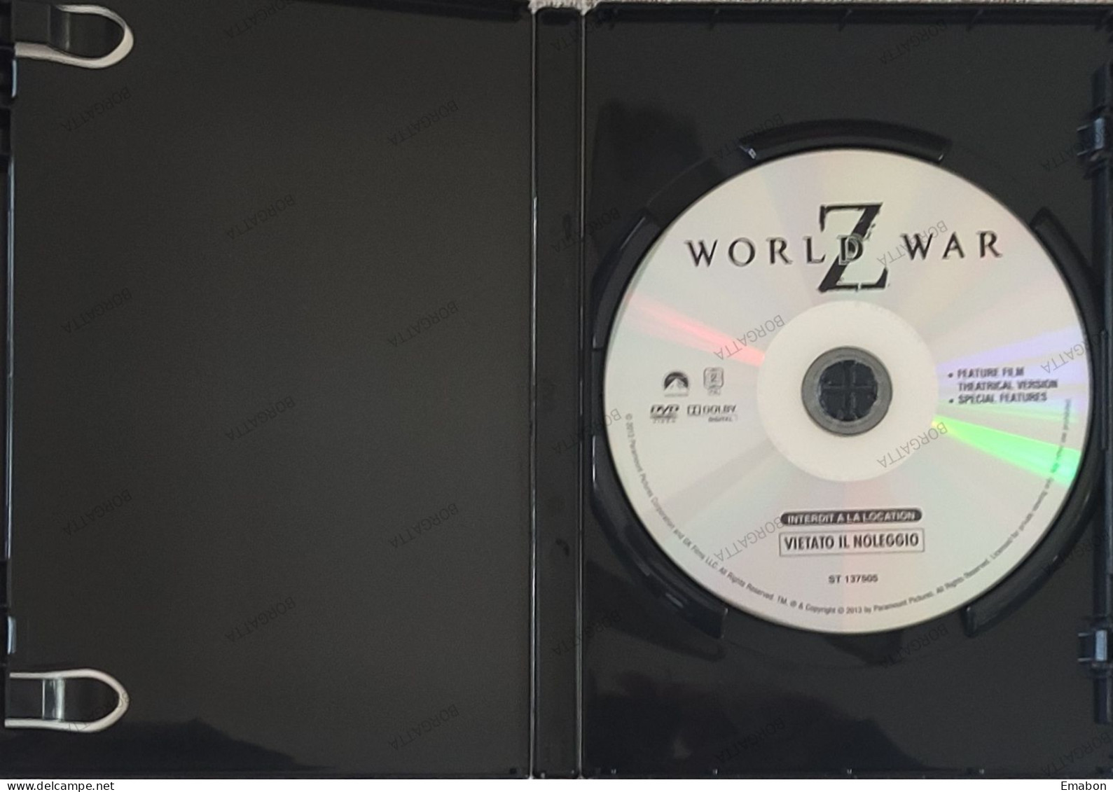 BORGATTA - FANTASCIENZA - Dvd WORLD WAR Z - PAL 2 - PARAMOUNT 2013 - USATO In Buono Stato - Sciences-Fictions Et Fantaisie