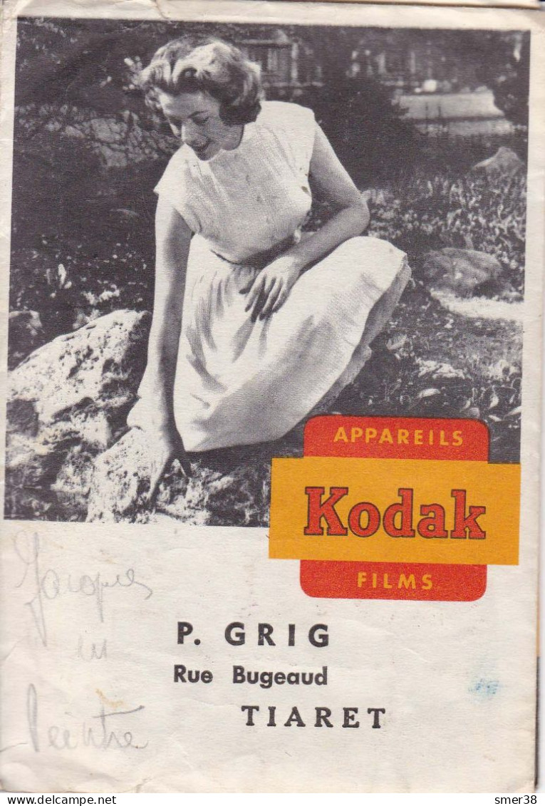 Pochette Photos - Kodak - P. Grig - Rue Bugeaud - TIARET - Supplies And Equipment